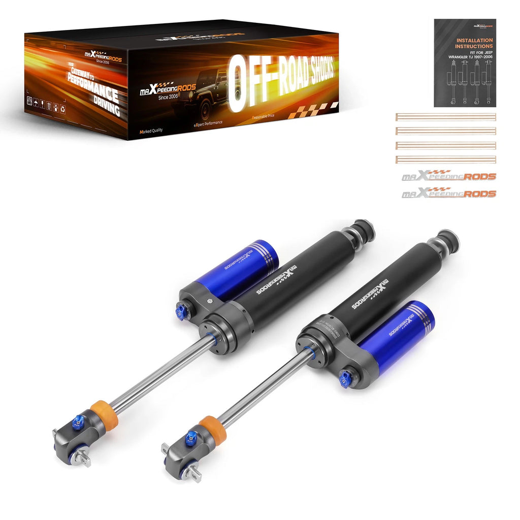 Dual-Damper Reservoir Front Shocks for Jeep Wrangler TJ (1997–2006)