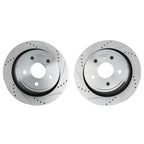 Drilled & Slotted Rear Brake Rotors Kit for Chrysler Aspen (2007–2009)