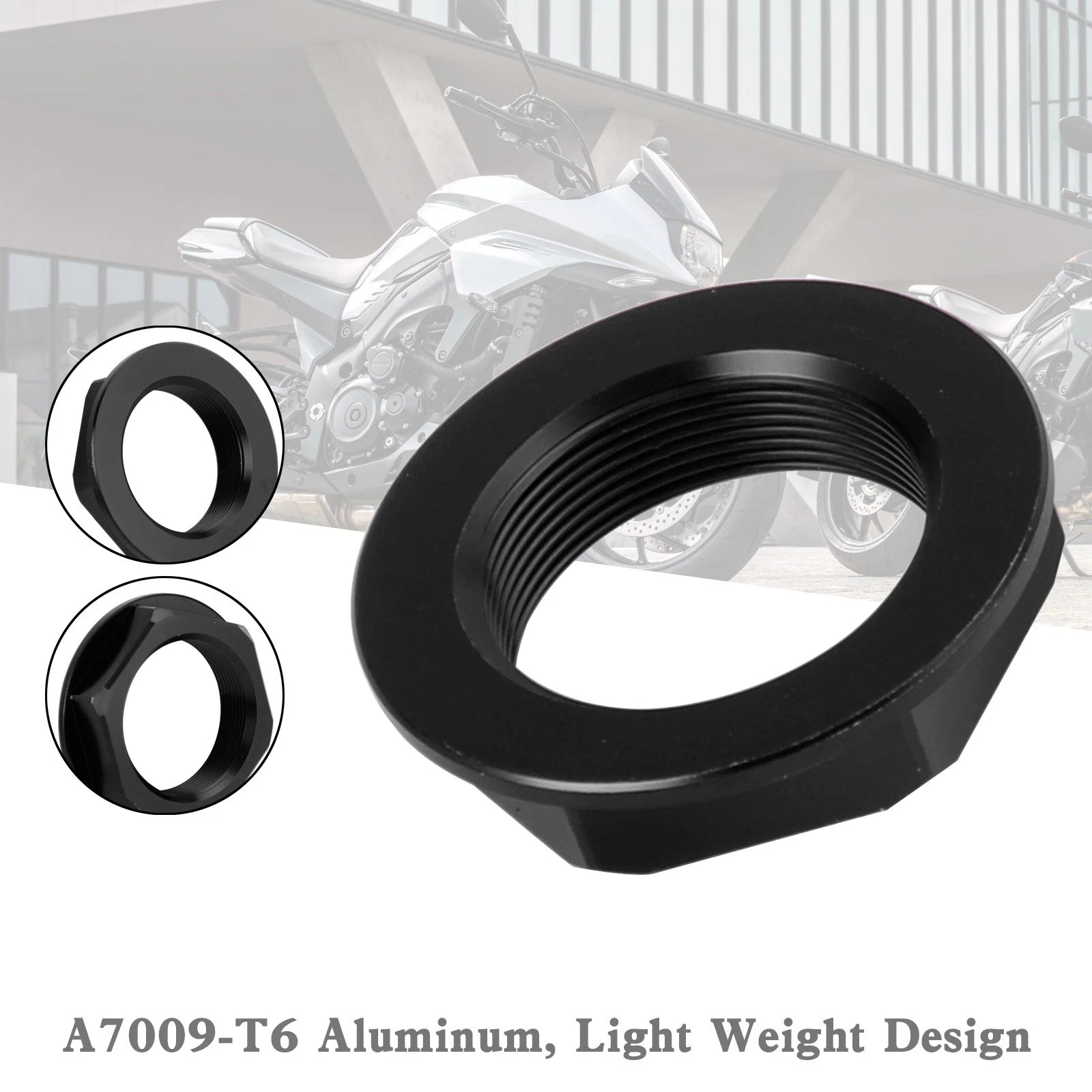 Billet Steering Stem Nut for Suzuki GSXR 600/750, YZF-R1, ZX6R, S1000RR (2000–2023)