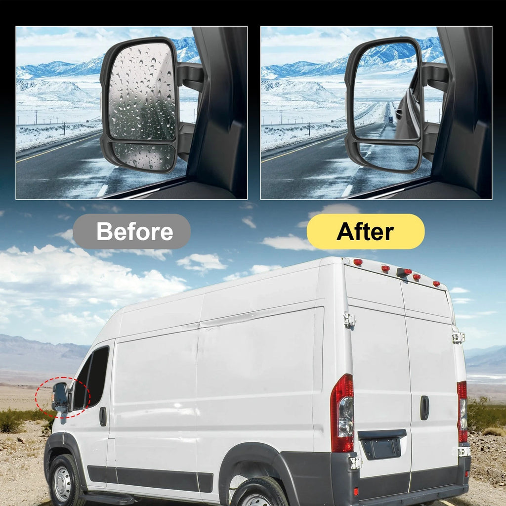 Driver Side Manual Mirror for Ram Promaster 1500 2500 3500 (2014-2023)