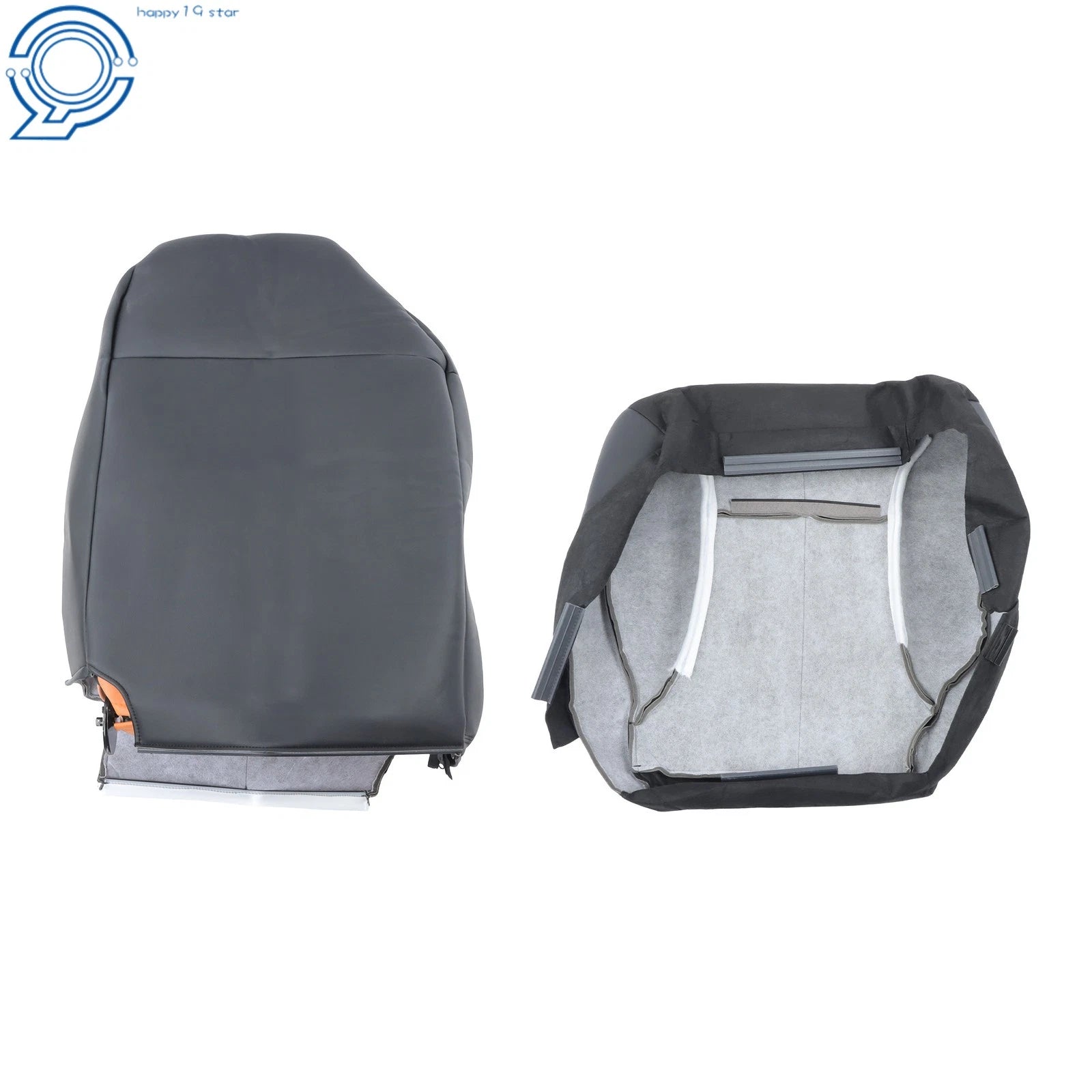 Driver Seat Cover Kit for Ram 1500 2500 3500 SLT (1998–2002) Black Leather