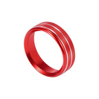 Set of 4 Air Conditioner Knob Ring Covers for Ford F150 XLT (2015–2019) Red