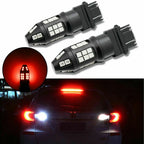 Red 3156 3157 40-SMD Flash Blinking Strobe LED Brake Tail Light Bulbs for 2x (2010-2020)