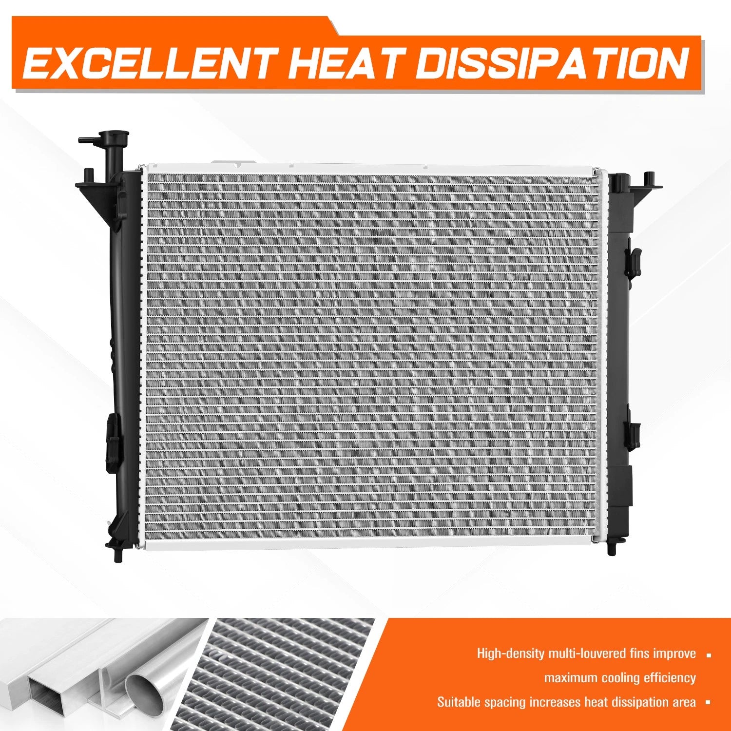 Aluminum Radiator for Santa Fe XL (2010–2019) & Sorento (2011–2015) DPI-13382