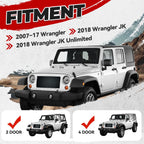Roof Rack Luggage Carrier Basket for Jeep Wrangler JK (2007–2018) + 2 Side Ladders
