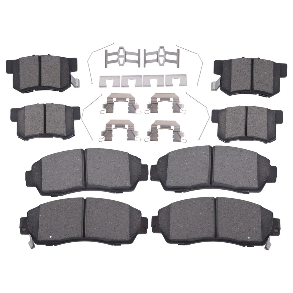Set of 4 Ceramic Brake Pads for Acura RDX, Honda CR-V, Accord, Crosstour