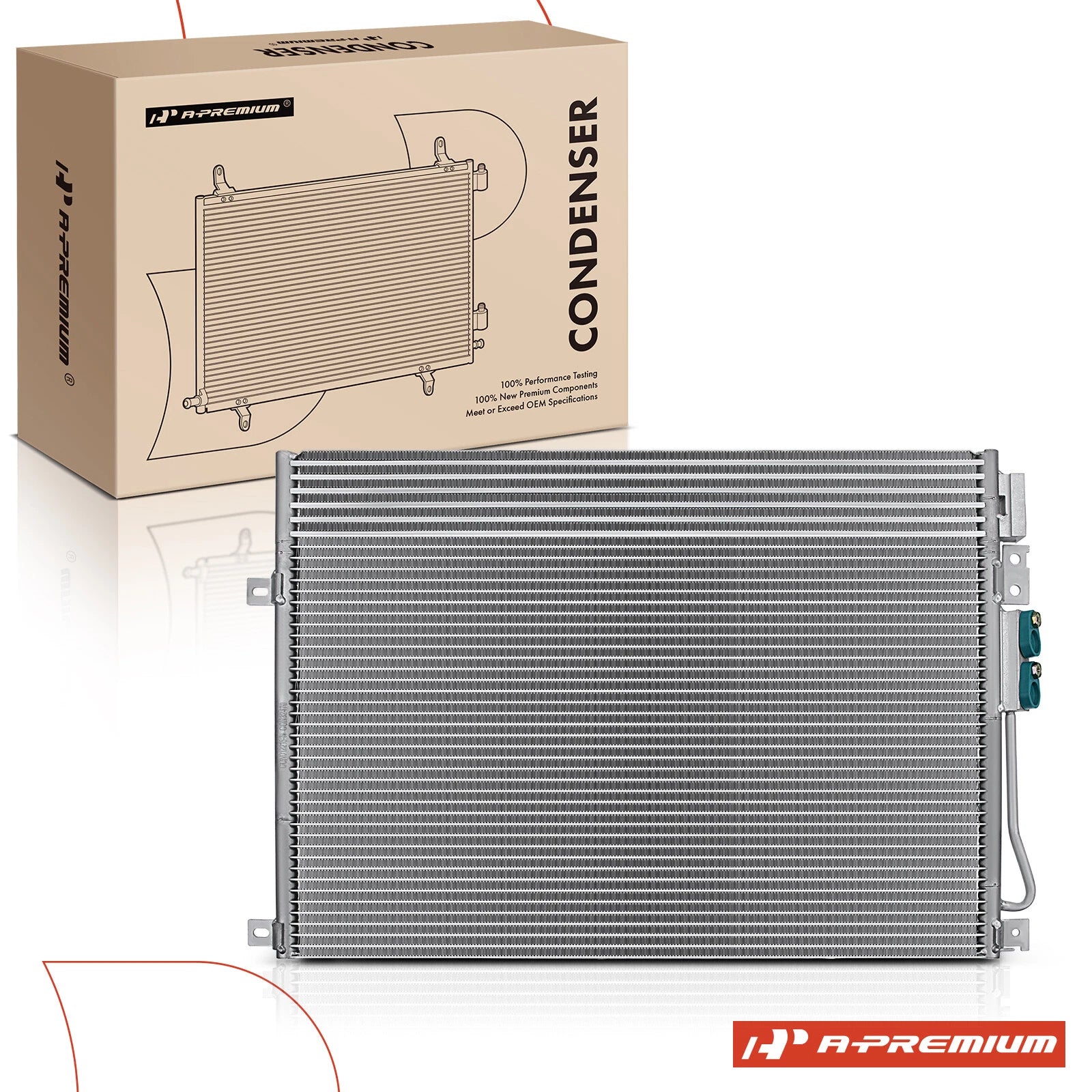 A/C Condenser with Bracket for Jeep Grand Cherokee (2005–2010) Commander (2006–2010)