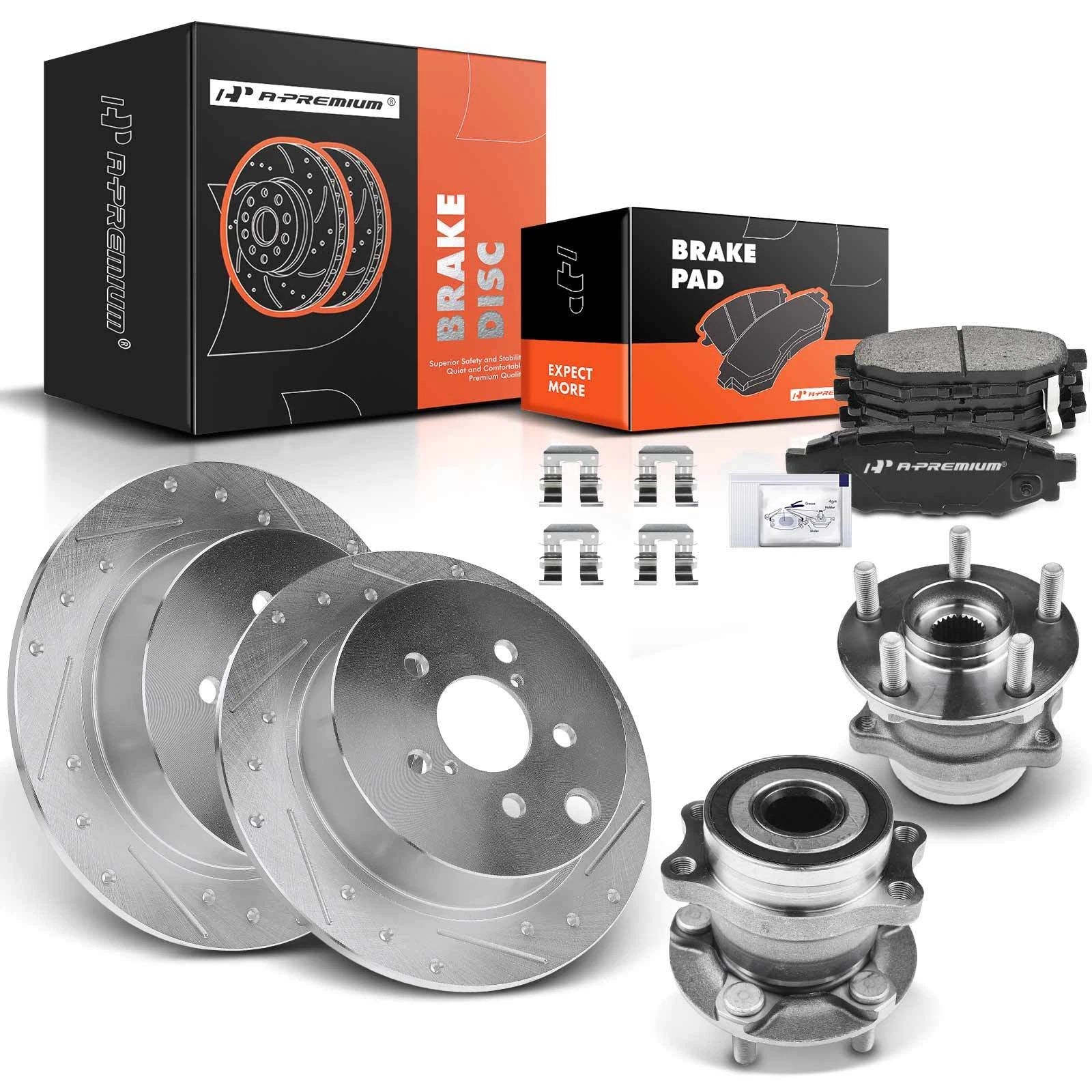 Drilled Brake Rotor & Pad Set for Subaru Crosstrek Forester