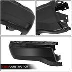 Set of 2 Black Left Rear Bumper End Caps for Ford Ranger (2019–2023)