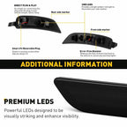 Set of 2 Smoked Side Marker Lights for Mazda MX-5 Miata (2016–2022)