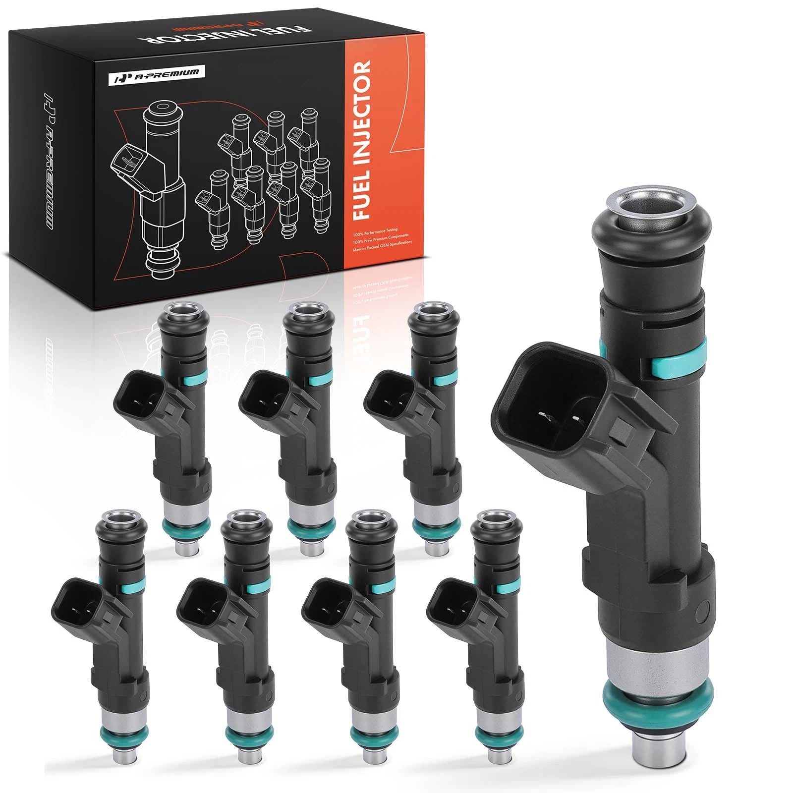 Set of 8 Fuel Injectors for Ford F-150, Expedition, Lincoln (2009–2014)