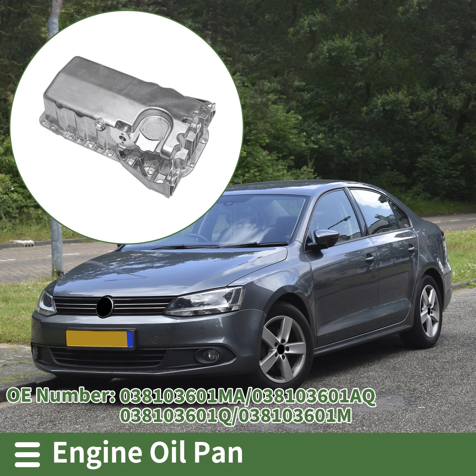 1 Pc Engine Oil Pan for Volkswagen Jetta (No.038103601MA)