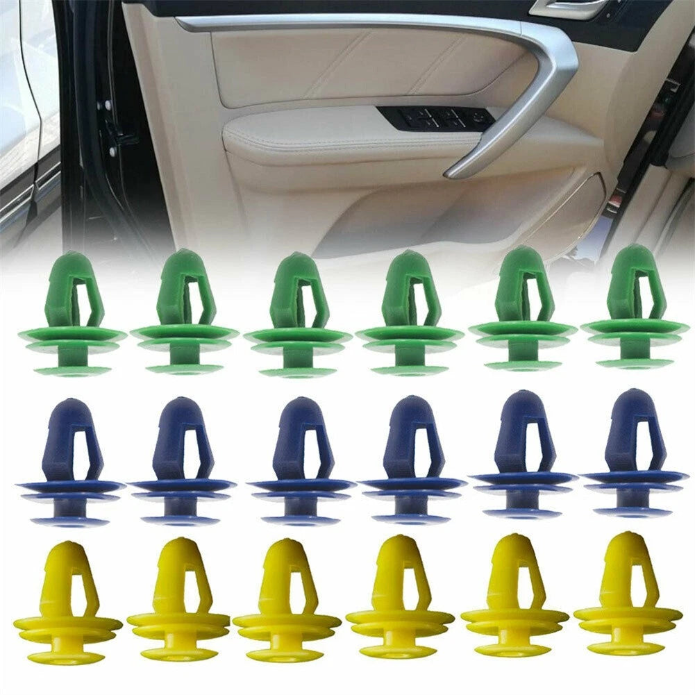60PCS Door Panel Clips Fastener for Various Vehicles (V9mm Hole)