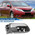 Front Driver Side Interior Door Handle for Toyota Sienna (2004–2010) Silver Tone