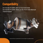 Direct-Fit Catalytic Converter W/Gasket for Honda Fit 1.5L (2015–2020)