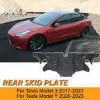 Aluminum Powder Coated Rear Skid Plate for Tesla Model 3/Y (2017–2024)