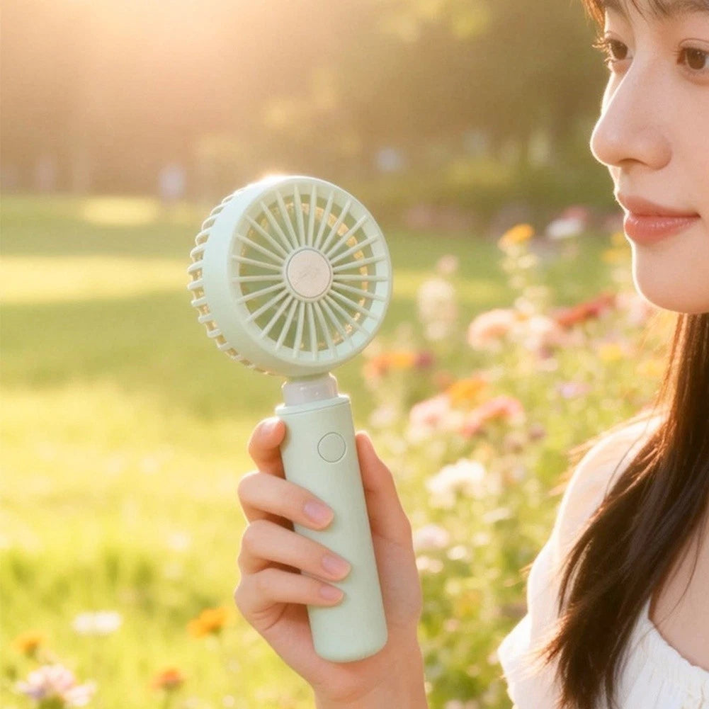 Handheld Fan for USB Rechargeable Quiet Operation (3 Velocity Modes)