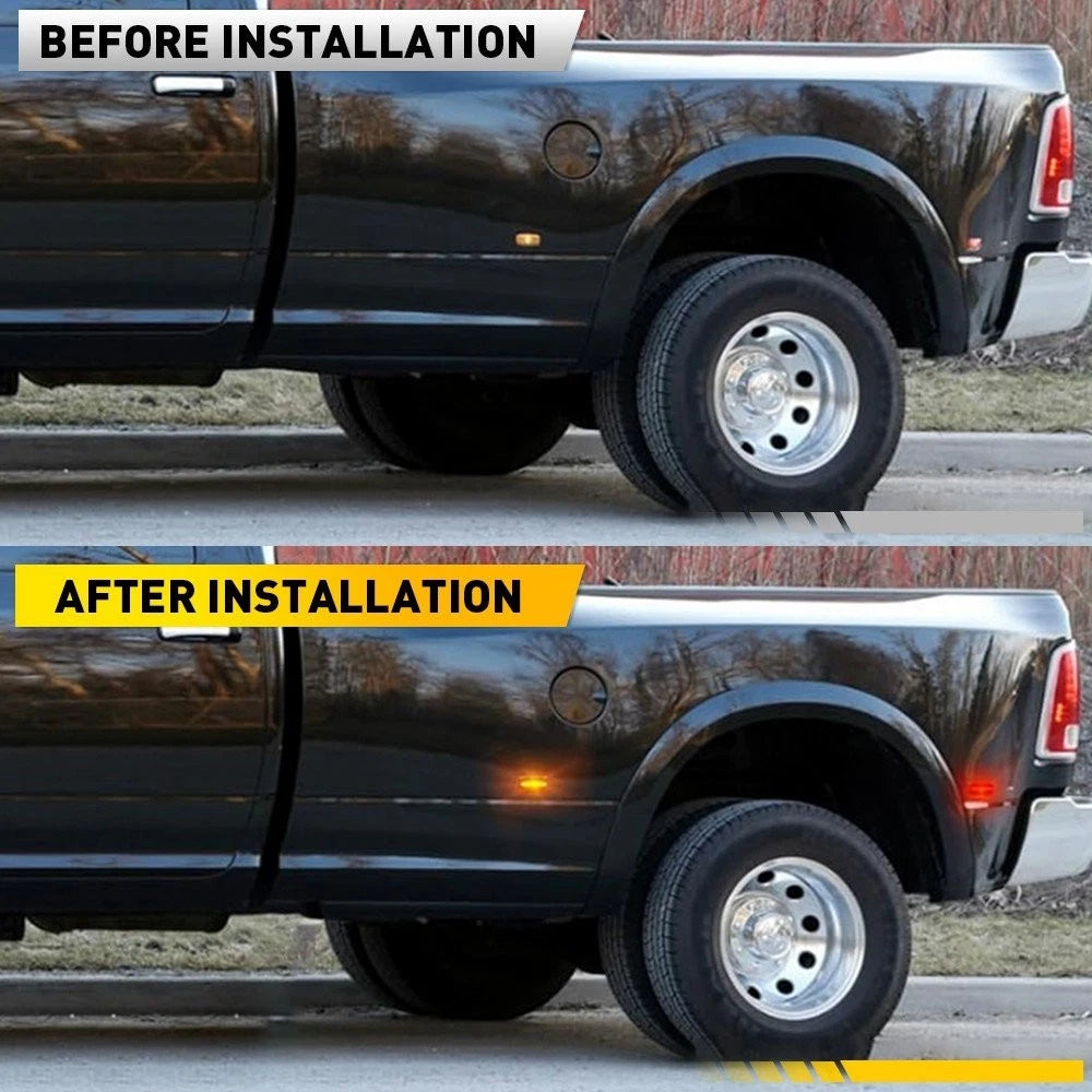 Amber Red LED Fender Side Marker Lamp for Ram 2500 3500 (2003–2009)