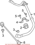Front SD Stabilizer Sway Bar Bushing for Chrysler Dodge Ram (OEM)