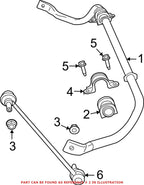 Front SD Stabilizer Sway Bar Bushing for Chrysler Dodge Ram (OEM)