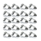 Set of 20 Chrome Lug Nut Covers for Semi Truck (33 mm)