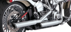 Vance & Hines 3" Twin Slash Slip-On Muffler - Chrome 16335 for Harley Davidson