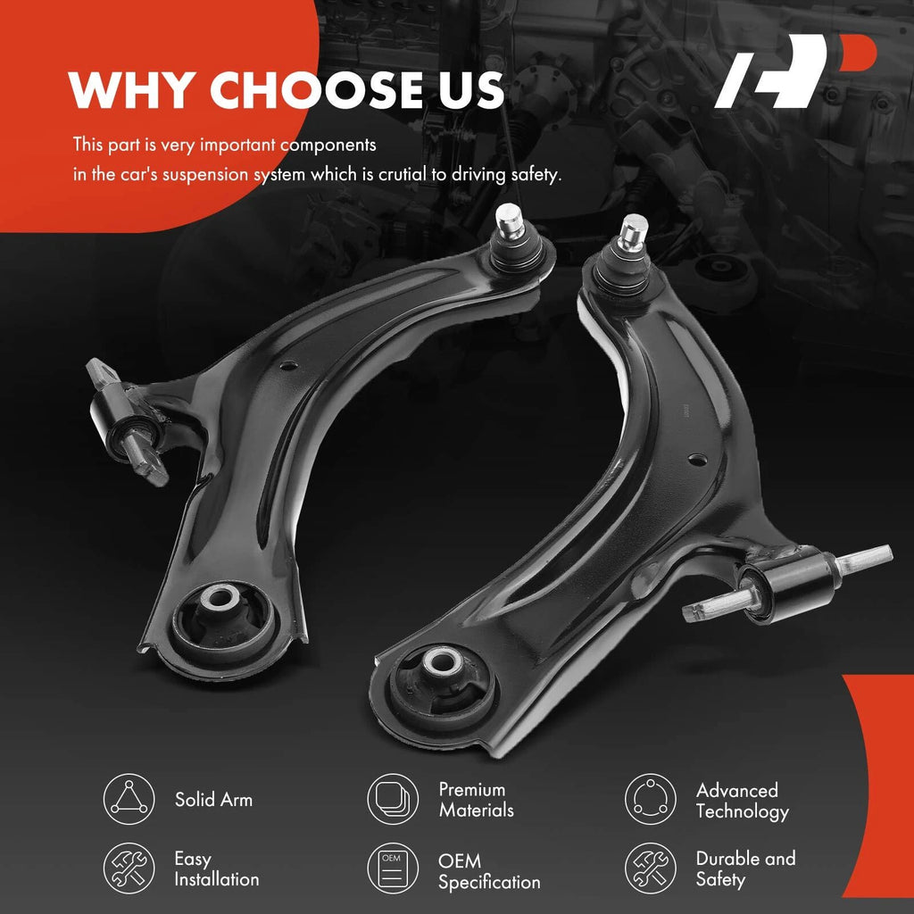2X Front Lower Control Arm Ball Joint Assembly for Nissan Rogue (2014-2015)