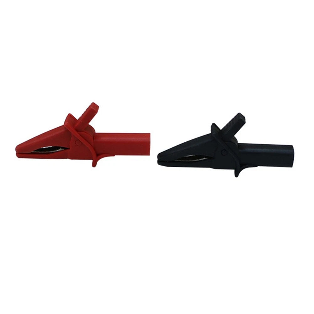 2pcs Insulated Crocodile Clips for Oscilloscope Testing