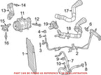 HVAC Heater Hose Assembly for Dodge (68197197AB)