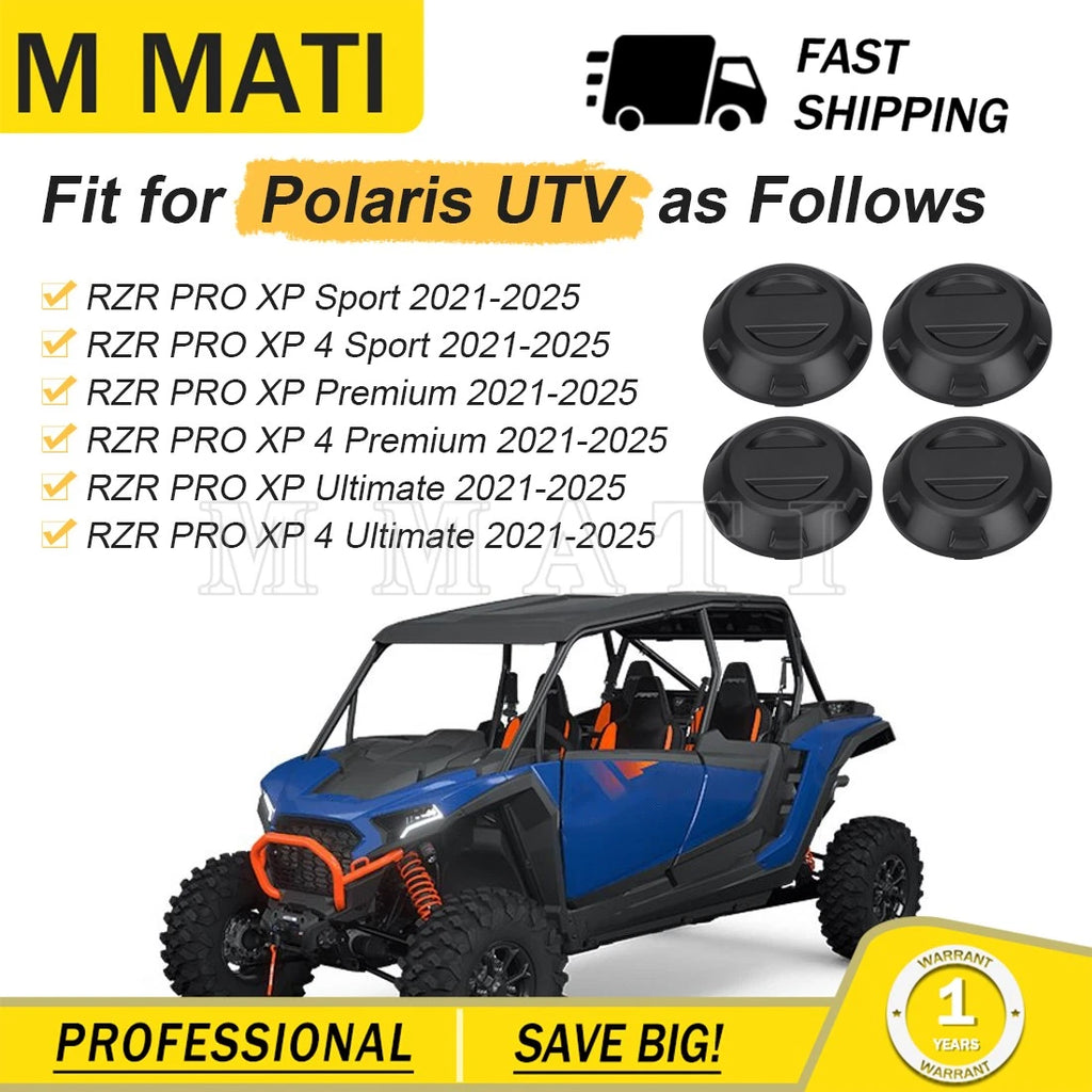Set of 4 Center Hub Wheel Caps for Polaris RZR PRO XP (2021–2025) #1524032
