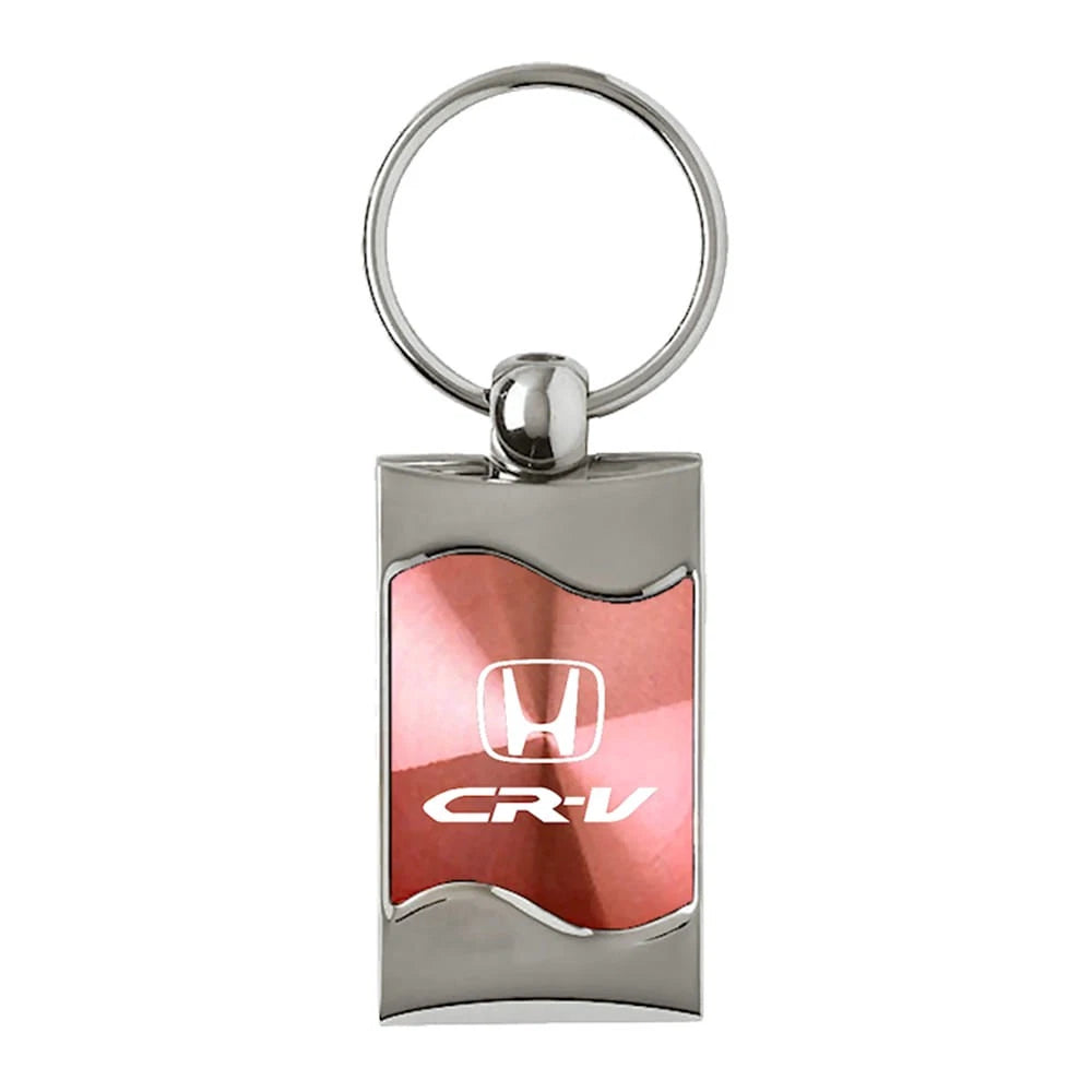 Pink Rectangular Wave Keychain - Officially Licensed for Honda CR-V