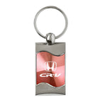 Pink Rectangular Wave Keychain - Officially Licensed for Honda CR-V