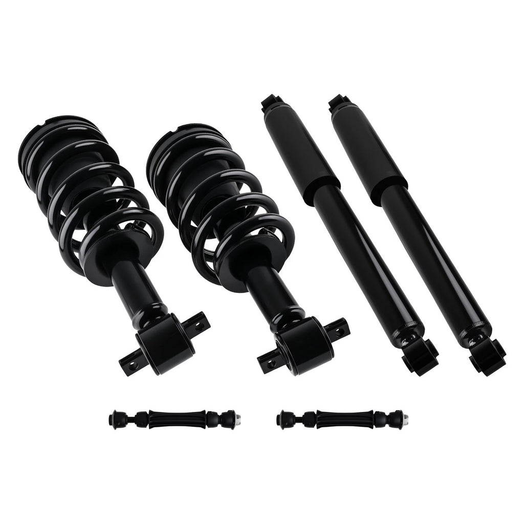 Complete Front Struts Rear Shocks Sway Bar for Silverado Sierra 1500 4WD (2014–2018)
