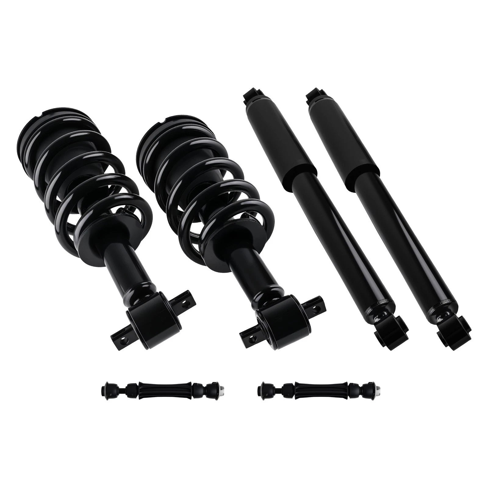 Complete Front Struts Rear Shocks Sway Bar for Silverado Sierra 1500 4WD (2014–2018)