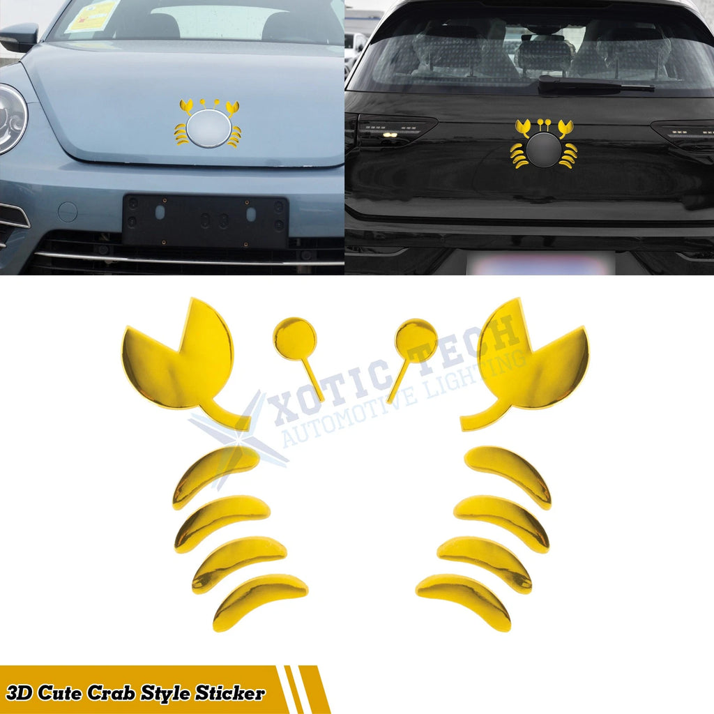 Crab Car Badge 3D PVC Emblem for Automobile (2020–2025)