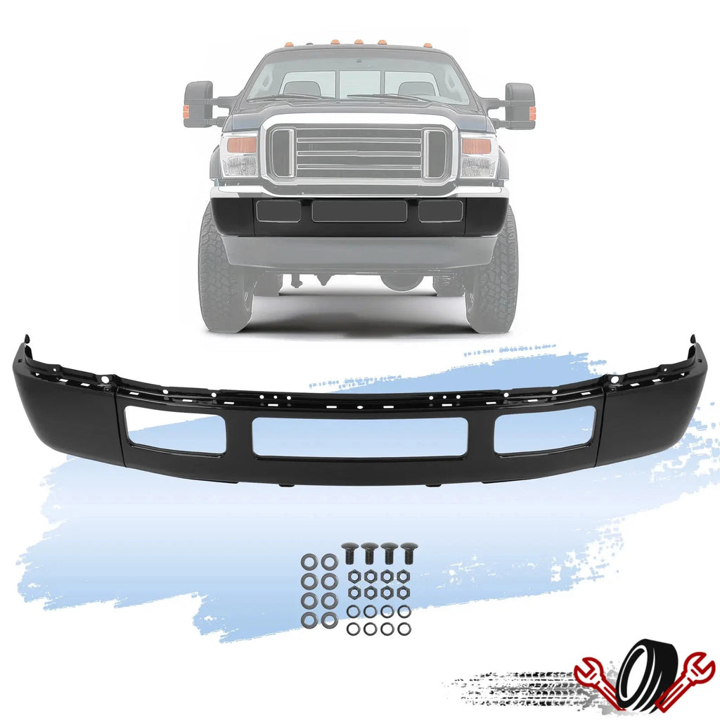 Steel Black Front Bumper for Ford F-250 F-350 Super Duty (2005–2007)