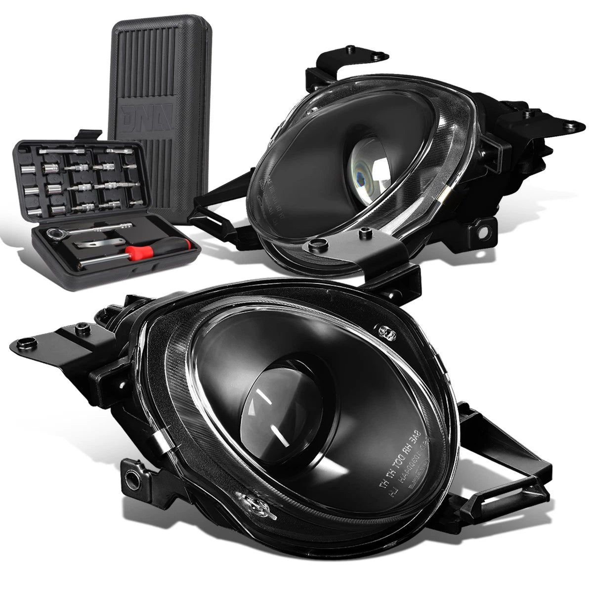 High Beam Headlight Lamp Set for Lexus SC300/SC400 (1992–2000) - Black Housing
