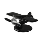 Solar Powered Airplane Ornament for Car Dashboard