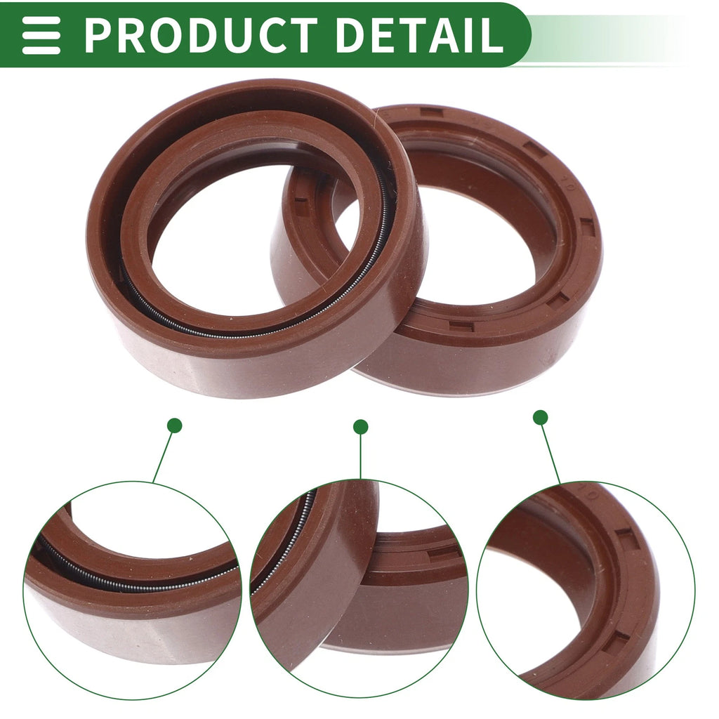 Set of 5 Oil Seal Rotary Shaft Seal FKM Rubber 25x35x10mm