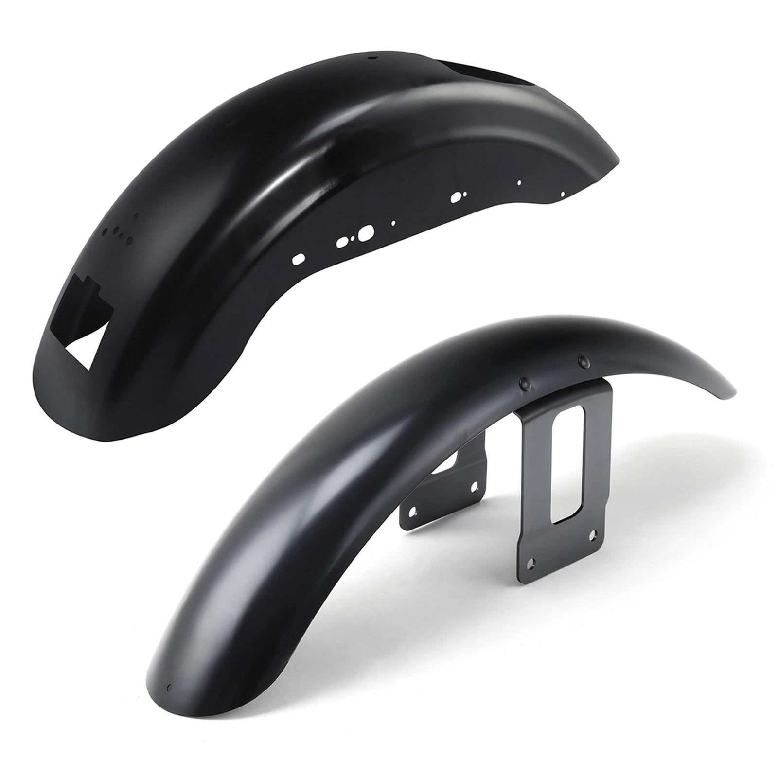 Unpainted Black Front & Rear Fenders for Harley Sportster 883 1200 (2007–2009)
