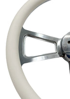 18 Inch Steering Wheel White Wrap Replacement for Kenworth Peterbilt (2018–2024)