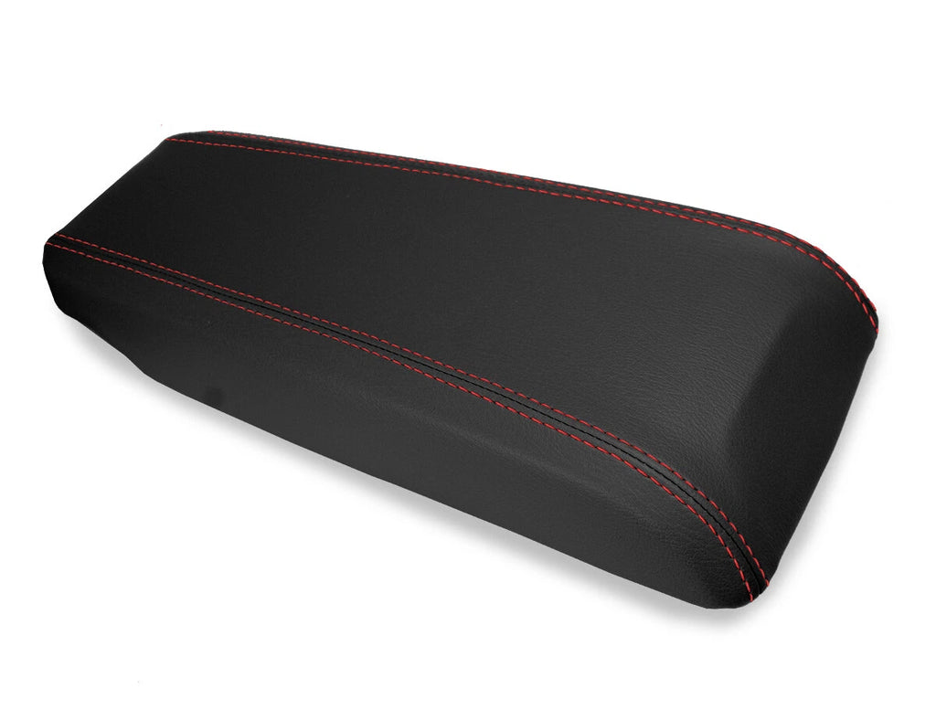 Console Lid Armrest Cover for Mazda CX-7 (2007–2012) Red Stitch