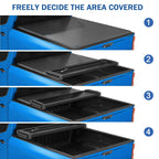 5.8ft 4-Fold Tonneau Bed Cover for Chevy Silverado/GMC Sierra 1500 (2007–2023)