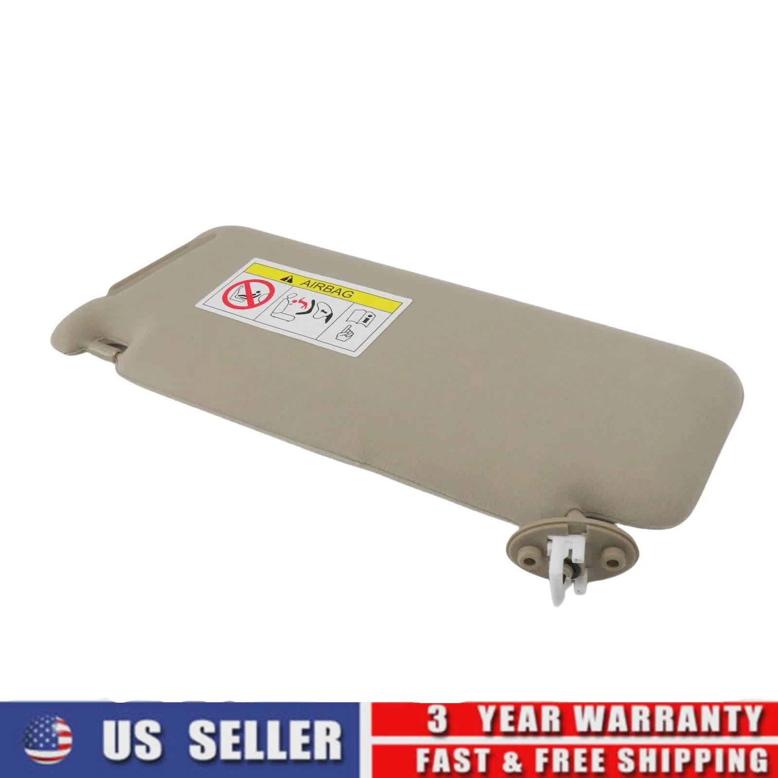 1PC Beige Sun Visor w/ Mirror for Toyota Lexus GX460 (2010–2023)