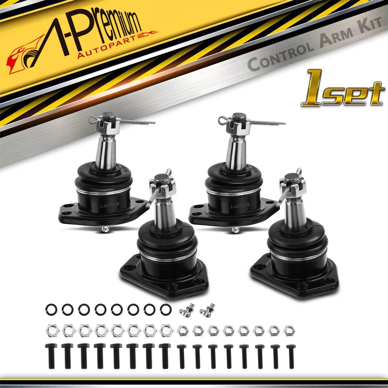 Set of 4 Front Upper & Lower Ball Joints for Chevy Blazer (1995–2005)