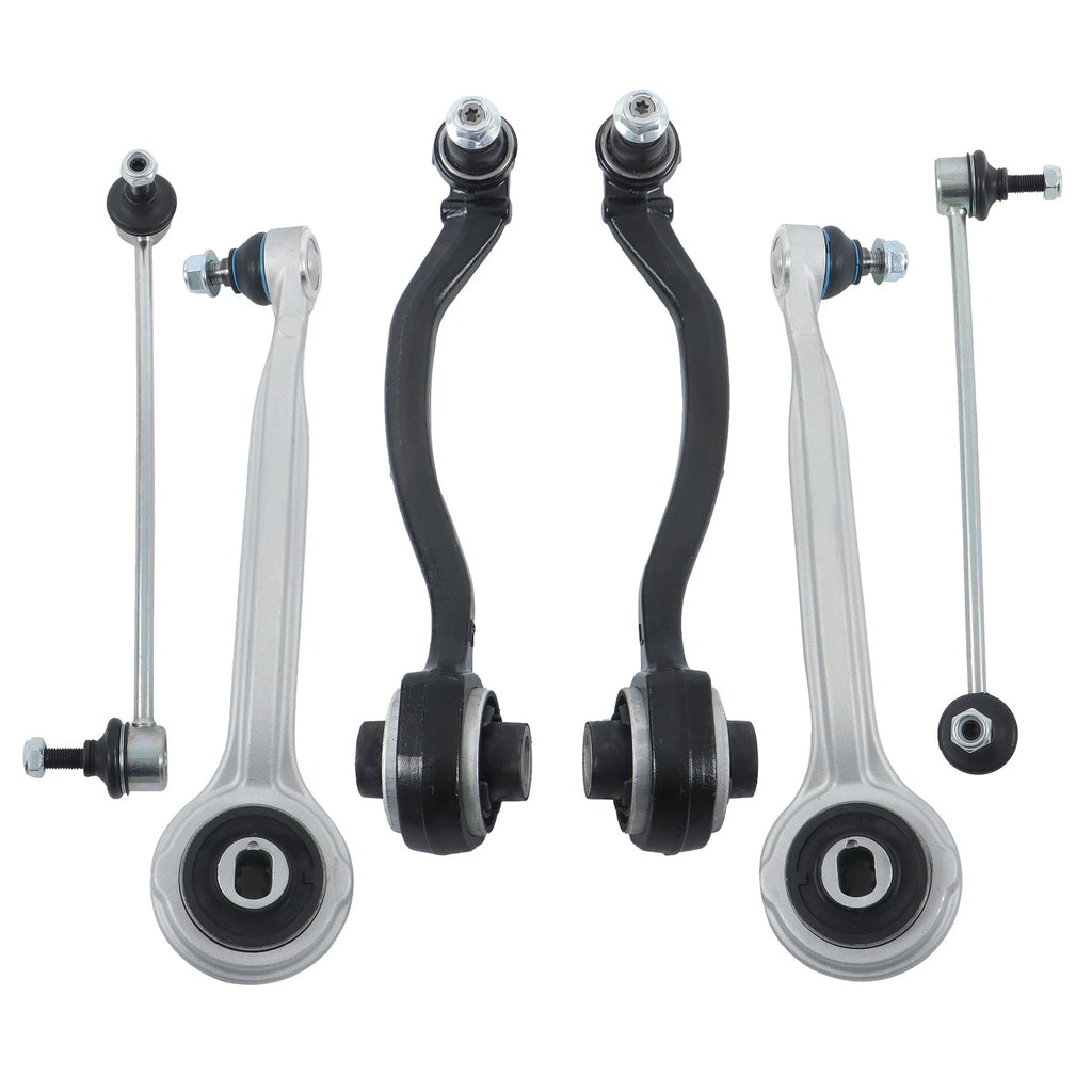 Set of 6 Control Arms and Sway Bar Links for Mercedes-Benz CLK550 (2007–2009)