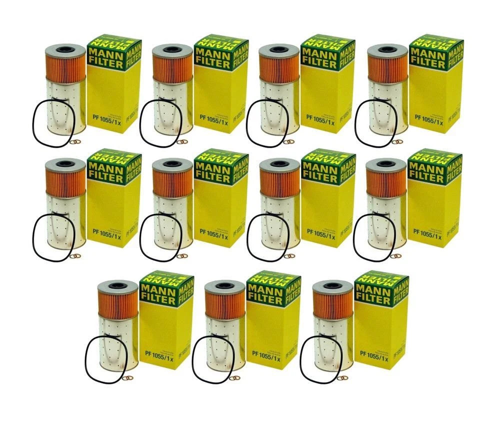 Set of 11 Engine Oil Filters for Mercedes W123 W126 W115 W116 (1976–1985)