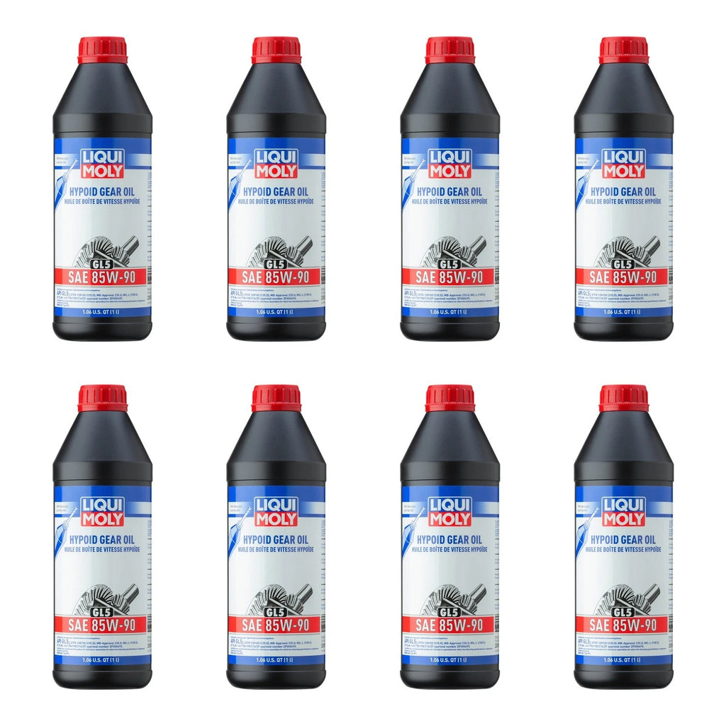 Set of 8 Liqui Moly Hypoid Gear Oil GL5 SAE 85W-90 (8L)