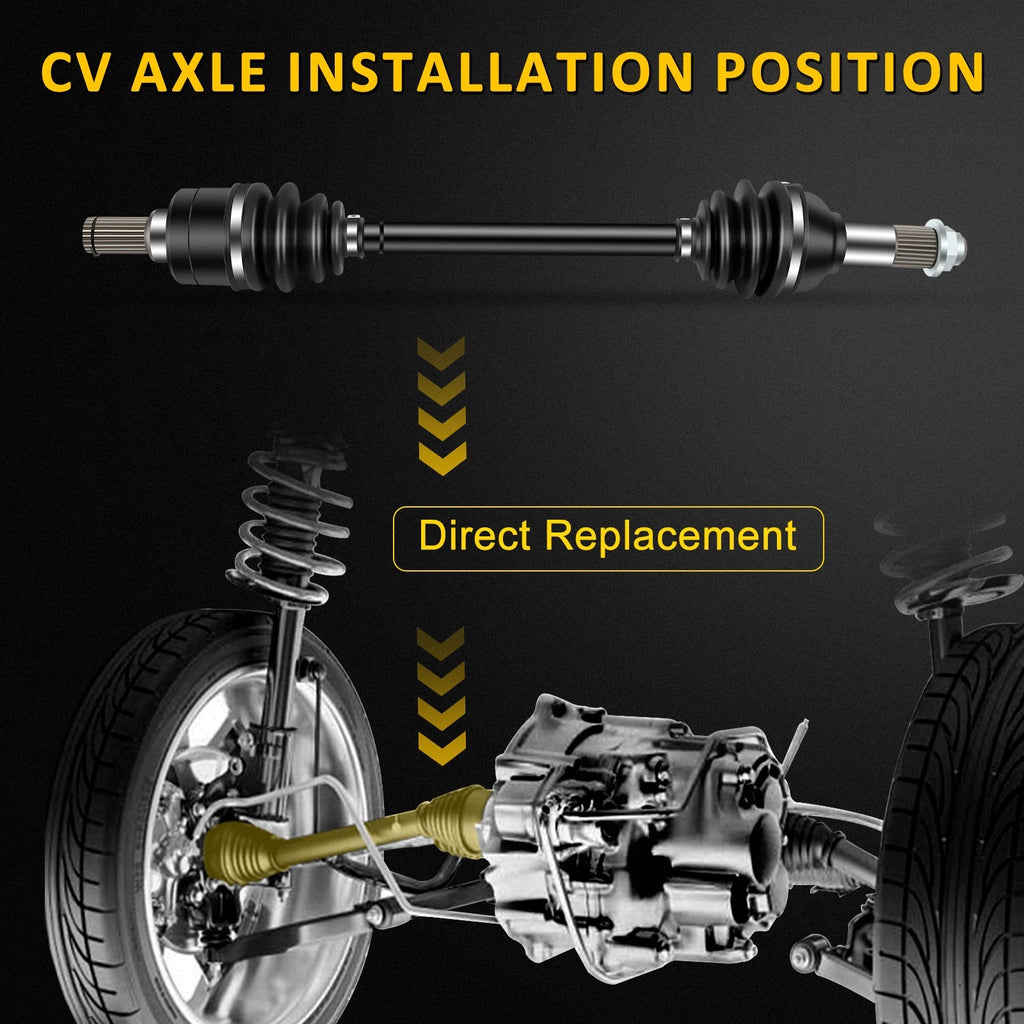 Set of 2 CV Joint Axle Shafts for Yamaha Grizzly 700 (2014–2021)