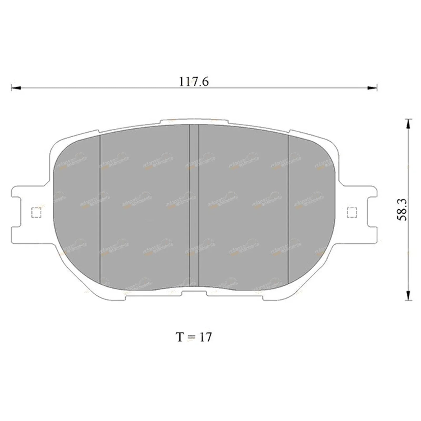 Front Disc Brake Pad Set for Toyota Celica ZZT231R (1999���2005)
